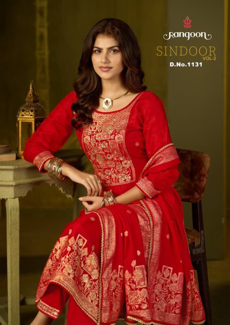 Sindoor Vol 2 By Rangoon Dola Russian Kurti With Bottom Dupatta